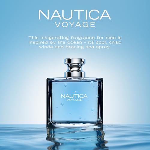 Nautica Voyage Eau De Toilette, Cologne and Fragrance For Men, Fresh, Romantic, Fruity Scent Woody, Aquatic Notes of Apple, Water Lotus, Cedarwood, and Musk Ideal Day Wear, Long Lasting 6.7Fl oz - Image 5