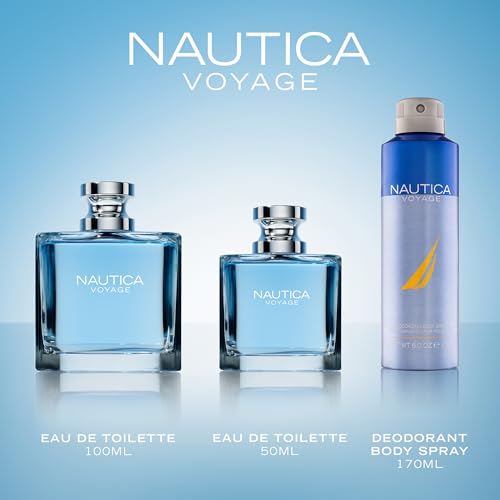 Nautica Voyage Eau De Toilette, Cologne and Fragrance For Men, Fresh, Romantic, Fruity Scent Woody, Aquatic Notes of Apple, Water Lotus, Cedarwood, and Musk Ideal Day Wear, Long Lasting 6.7Fl oz - Image 10