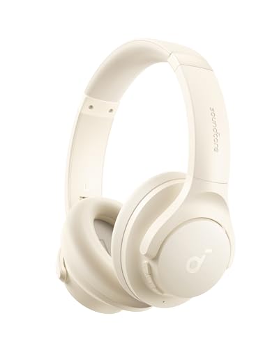 Soundcore by Anker Q20i Hybrid Active Noise Cancelling Headphones, Wireless Over-Ear Bluetooth, 40H Long ANC Playtime, Hi-Res Audio, Big Bass, Customize via an App, Transparency Mode (White) - Image 2