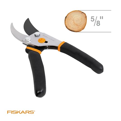 Fiskars Bypass Pruning Shears, 5/8-Inch Cut Capacity Garden Clippers, Gardening Scissors with Sharp, Rust Resistant Steel Blade - Image 8