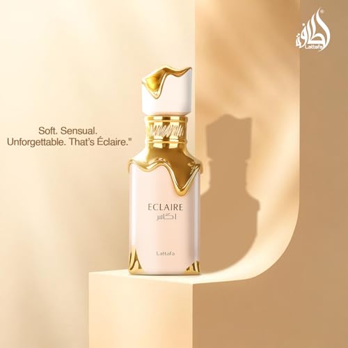 Lattafa Eclaire - Vanilla, Caramel, Sweet, Floral - Eau de Parfum Long-Lasting Fragrance for Women, 3.40 Ounce / 100 ml - Image 8