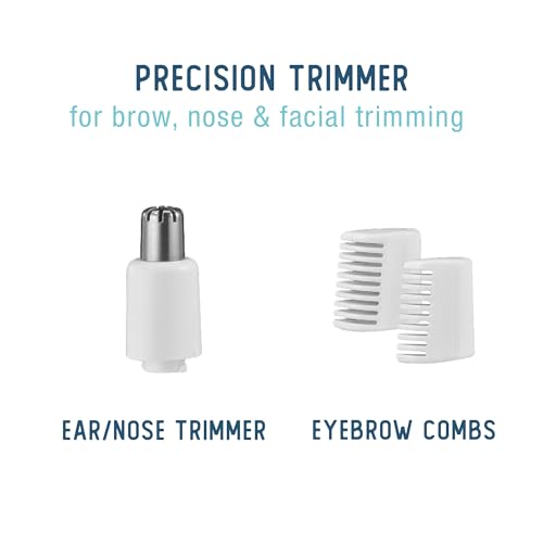 Conair All-in-1 Facial Hair Trimmer for Women, Perfect for Face, Ear/Nose and Eyebrows, Battery-Powered - Image 4