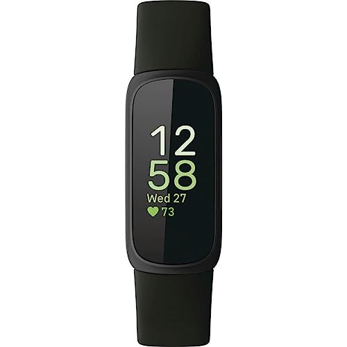 Fitbit Inspire 3 Health &-Fitness-Tracker with Stress Management, Workout Intensity, Sleep Tracking, 24/7 Heart Rate and more, Midnight Zen/Black One Size (S & L Bands Included) - Image 3