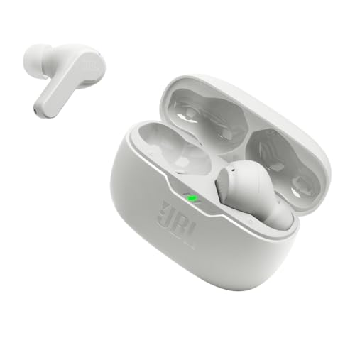 JBL Vibe Beam - True Wireless JBL Deep Bass Sound Earbuds, Bluetooth 5.2, Water & Dust Resistant, Hands-free call with VoiceAware, Up to 32 hours of battery life (White) - Image 7