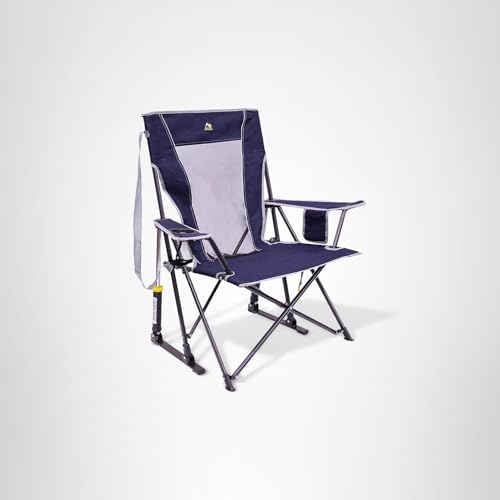 GCI Outdoor Comfort Pro Rocker Collapsible Rocking Chair & Outdoor Camping Chair, Indigo Blue - Image 9