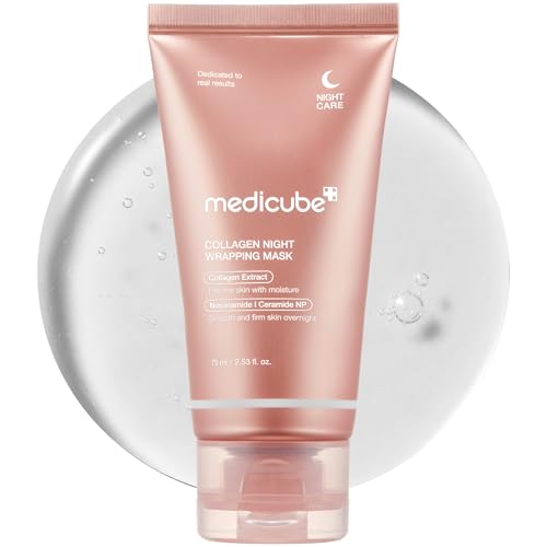 medicube Collagen Overnight Wrapping Peel Off Facial Mask Pack - Elasticity & Hydration Care, Reduces Sagging & Dullness - Hydrolyzed Collagen For Glowing Skin - Korean Skin Care, 2.53 fl.oz - Image 2