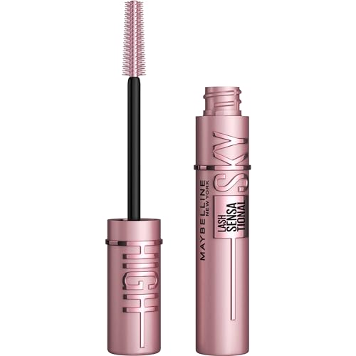 Maybelline Lash Sensational Sky High Washable Mascara Makeup, Volumizing, Lengthening, Defining, Curling, Multiplying, Buildable Formula, Blackest Black, 1 Count - Image 2