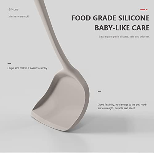 Silicone Cooking Utensils Set - 446°F Heat Resistant Kitchen Utensils,Turner Tongs,Spatula,Spoon,Brush,Whisk,Kitchen Utensil Gadgets Tools Set for Nonstick Cookware,Dishwasher Safe (BPA Free) - Image 6