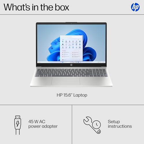 HP 15.6 inch Laptop, HD Touchscreen Display, AMD Ryzen 3 7320U, 8 GB RAM, 128 GB SSD, AMD Radeon Graphics, Windows 11 Home in S Mode, Natural Silver, 15- fc0099nr - Image 9