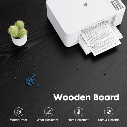 DUMOS Lateral File Cabinet with 3 Drawers Rolling Filing Cabinets Under Desk Storage Printer Stand Wood Organizer with Wheels Adjustable Shelf for Office Home Small Space, Black - Image 9