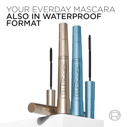 L'Oreal Paris Makeup Telescopic Original Lengthening, Lash Separating Mascara with Dual Precision Brush, Washable, Blackest Black, 0.27 Fl Oz., 1 Count - Image 10