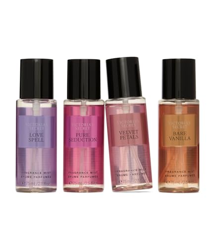 Victoria's Secret Fragrance Mist Collection 4 Piece Mini Mist Gift Set, Assorted Scents, Gift Set for Women - Image 6