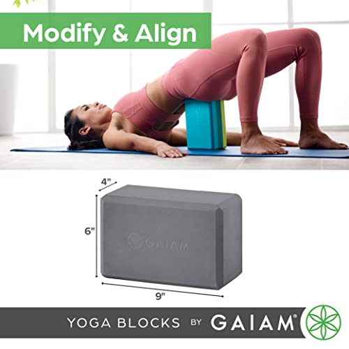 Gaiam Yoga Block - Supportive Latex-Free Eva Foam - Soft Non-Slip Surface with Beveled Edges for Yoga, Pilates, Meditation - Yoga Accessories for Stability, Balance, Deepen Stretches - Image 8
