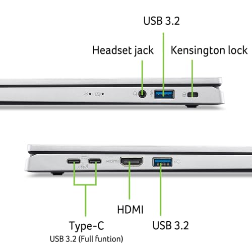 Acer Aspire Go 15 AI Ready Laptop | 15.6" FHD (1920 x 1080) IPS Display | Intel Core 3 Processor N355 | Intel Graphics | 8GB DDR5 | 128GB UFS | Wi-Fi 6 | Windows 11 Home in S Mode | AG15-32P-39R2 - Image 2
