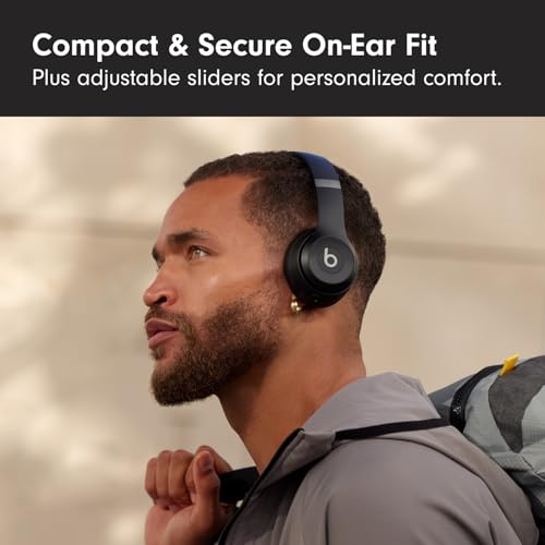 Beats Solo 4 - Wireless On-Ear Bluetooth Headphones, Up to 50-Hour Battery Life, Ultra-Lightweight Comfort, Powerful and Balanced Sound, Apple & Android Compatible - Matte Black - Image 4
