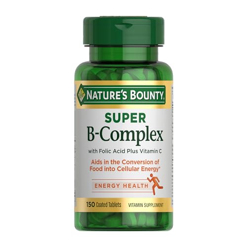 Nature's Bounty Super B Complex Vitamins with Vitamin C & Folic Acid, Vitamins for Immune & Cellular Energy Support, 150 Tablets - Image 2