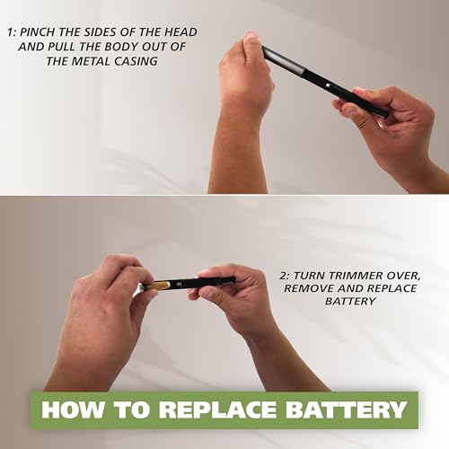 Wahl Micro Groomsman Battery Personal Trimmer for Hygienic Grooming with Rinseable, Interchangeable Heads for Eyebrows, Neckline, Nose, Ears, & Other Detailing - 05640-600 - Image 9