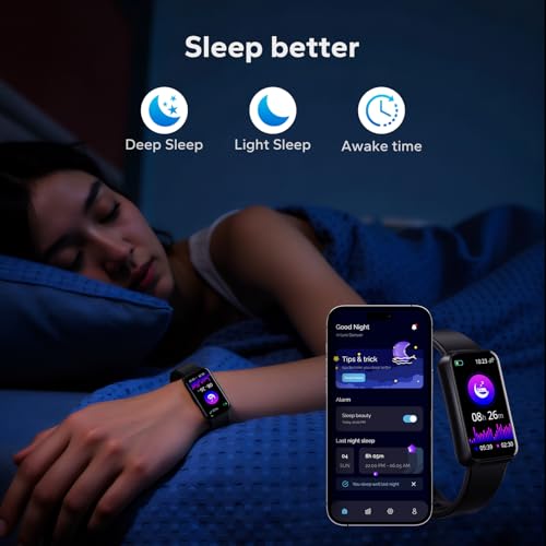 pixtlcoe Fitness Smart Trackers with 24/7 Health Monitoring,Heart Rate Sleep Blood Pressure Oxygen Monitor/Calorie Steps Counter Pedometer Activity Tracker/Smart Notifications for Men Women - Image 7