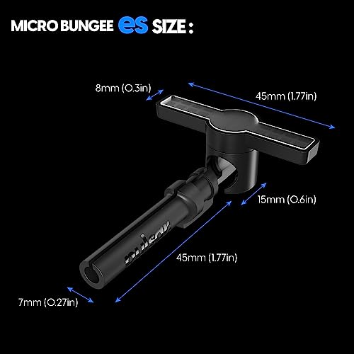 Pulsar Gaming Gears - Micro Bungee ES : Drag-Free Wired Mouse Support - Free Motion on Your Desk - Super Compact Size - Attach it to Your Monitor - Get More Space (Single Pack) - Image 7