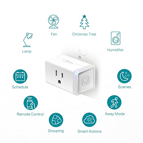 Kasa Smart Plug HS103P4, Smart Home Wi-Fi Outlet Works with Alexa, Echo, Google Home & IFTTT, No Hub Required, Remote Control, 15 Amp, UL Certified, 4-Pack, White - Image 4