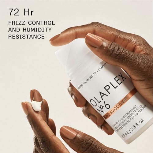 Olaplex Nº. 6 Bond Smoother: Leave-In Styling Treatment | Smooths, Conditions, & Strengthens | Frizz Control for Up to 72 Hours | For Coily, Curly, Straight, and Wavy, 100 mL / 3.3 Fl. Oz. - Image 6