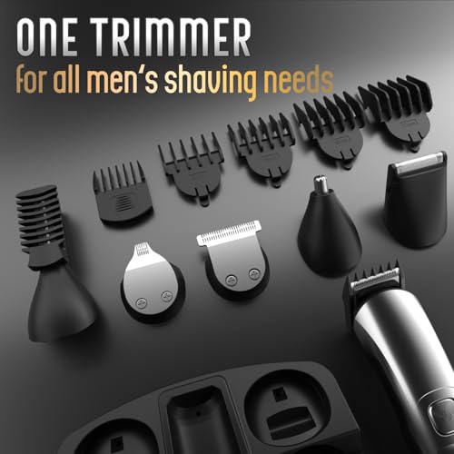 Ufree Beard Trimmer for Men, Waterproof Electric Razor for Nose, Body, Face & Mustache, Cordless Hair Clippers Shavers Grooming Kit, Gifts for Men Husband Father - Image 7