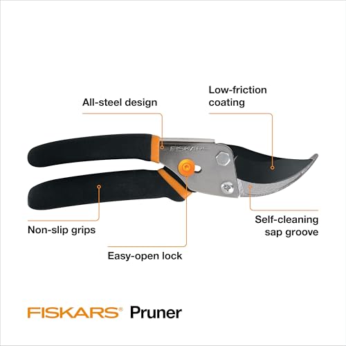 Fiskars Bypass Pruning Shears, 5/8-Inch Cut Capacity Garden Clippers, Gardening Scissors with Sharp, Rust Resistant Steel Blade - Image 10