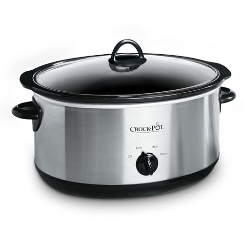 Crock-Pot 7 Quart Oval Manual Slow Cooker, Stainless Steel (SCV700-S-BR), Versatile Cookware for Large Families or Entertaining - Image 2