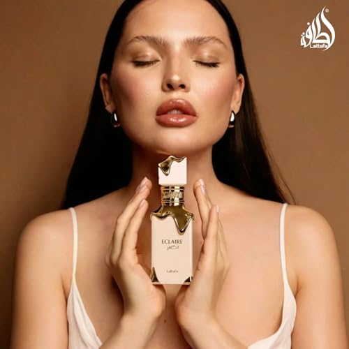 Lattafa Eclaire - Vanilla, Caramel, Sweet, Floral - Eau de Parfum Long-Lasting Fragrance for Women, 3.40 Ounce / 100 ml - Image 4