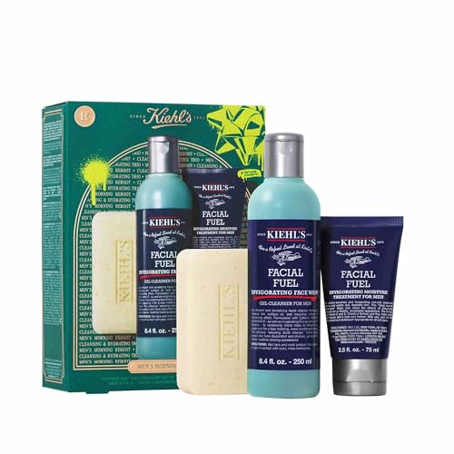 Kiehl's Men's Skincare Routine Gift Set, $81 Value, 3-Pieces, Including Face Wash, Body Scrub, and Facial Moisturizer for Him - Image 2