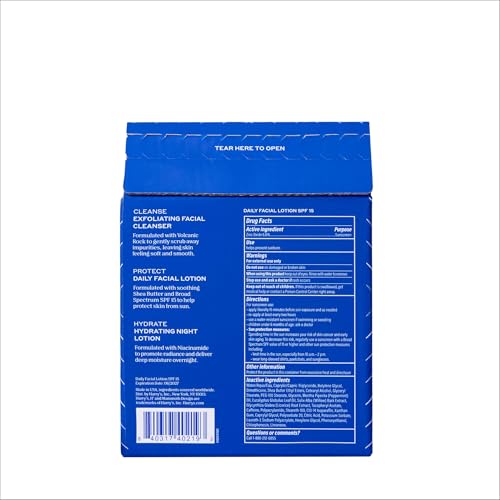 Harry's Limited Edition Holiday Gift Set for Men, Men's Skincare Essentials (2 oz Exfoliating Face Wash, Daily Face Lotion with SPF 15, Hydrating Night Lotion) - Image 3