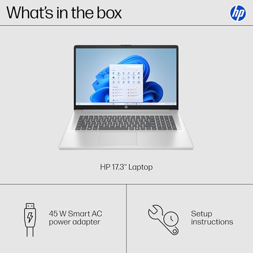 HP 17.3 inch Laptop, FHD Display, Intel Core i5-1334U, 16 GB RAM, 512 GB SSD, Intel Iris Xe Graphics, Windows 11 Home, Natural Silver, 17-cn3399nr - Image 9