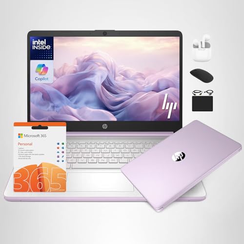 HP 14 Laptop Student Business 2025 Flagship Computer, AI Copilot, 4-Core 13th Gen Intel CPU, 16GB RAM 628GB Storage (128GB UFS+500GB Ext) 1-Yr Office 365 Long Battery HubxcelAccessory Win 11S Lavender - Image 11