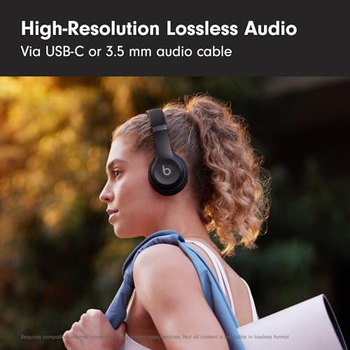 Beats Solo 4 - Wireless On-Ear Bluetooth Headphones, Up to 50-Hour Battery Life, Ultra-Lightweight Comfort, Powerful and Balanced Sound, Apple & Android Compatible - Matte Black - Image 8