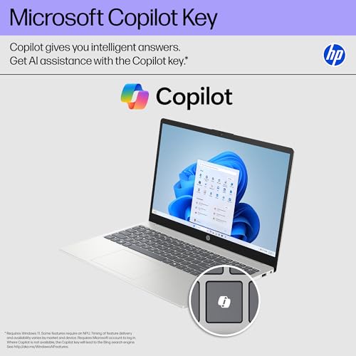 HP 15.6 inch Laptop, HD Touchscreen Display, AMD Ryzen 3 7320U, 8 GB RAM, 128 GB SSD, AMD Radeon Graphics, Windows 11 Home in S Mode, Natural Silver, 15- fc0099nr - Image 10