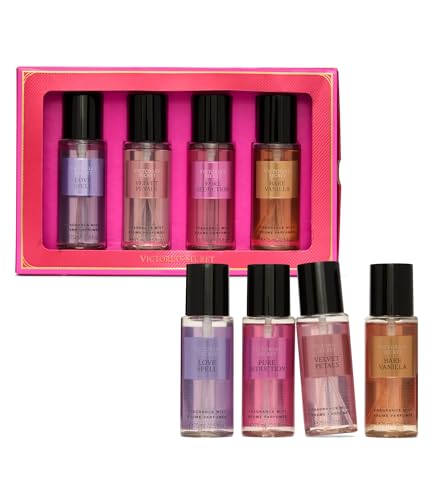 Victoria's Secret Fragrance Mist Collection 4 Piece Mini Mist Gift Set, Assorted Scents, Gift Set for Women - Image 2