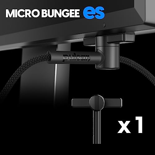 Pulsar Gaming Gears - Micro Bungee ES : Drag-Free Wired Mouse Support - Free Motion on Your Desk - Super Compact Size - Attach it to Your Monitor - Get More Space (Single Pack) - Image 9