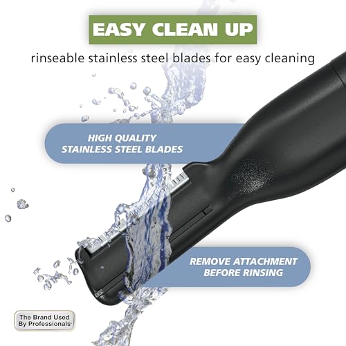 Wahl Micro Groomsman Battery Personal Trimmer for Hygienic Grooming with Rinseable, Interchangeable Heads for Eyebrows, Neckline, Nose, Ears, & Other Detailing - 05640-600 - Image 5