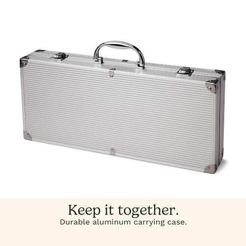 Cuisinart Deluxe Grill Tool Set, 20-Piece Grill Set, BBQ Accessories with Aluminum Case, Stainless Steel Grilling Accessories, BBQ tools, Grilling Gifts for Men, Father’s Day Gifts for Dad Husband - Image 7