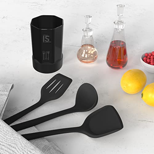 Silicone Cooking Utensils Set - 446°F Heat Resistant Kitchen Utensils,Turner Tongs,Spatula,Spoon,Brush,Whisk,Kitchen Utensil Gadgets Tools Set for Nonstick Cookware,Dishwasher Safe (BPA Free) - Image 10