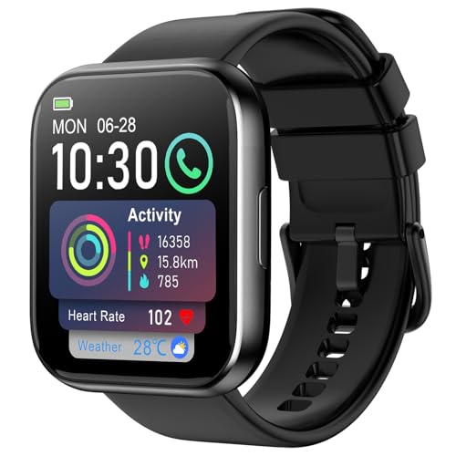 Smart Watch for Men Women, 1.85" HD Fitness Tracker with Bluetooth Calls, 120+ Sport Modes Fitness Watch, Fitness Tracker 24/7 Heart Rate/Sleep Monitor, IP68 Waterproof, Smartwatch for Android/iPhone - Image 2