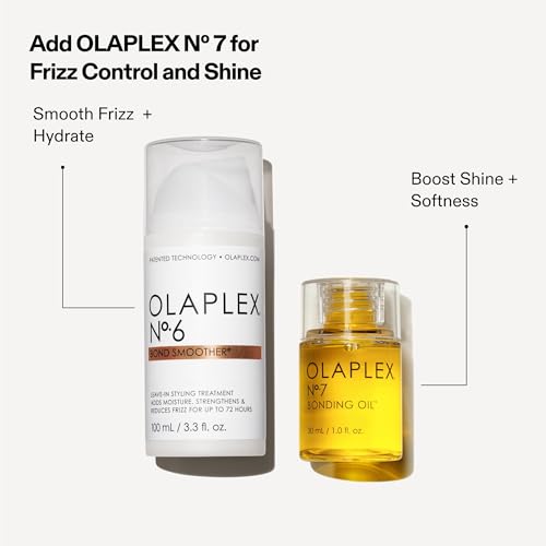 Olaplex Nº. 6 Bond Smoother: Leave-In Styling Treatment | Smooths, Conditions, & Strengthens | Frizz Control for Up to 72 Hours | For Coily, Curly, Straight, and Wavy, 100 mL / 3.3 Fl. Oz. - Image 9