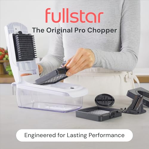 Fullstar The Original Pro Chopper - Vegetable Chopper and Spiralizer, Food Chopper with Container, Fruit Slicer, Kitchen Gadgets & Gifts, Home Essentials (4 in 1, White) - Image 4