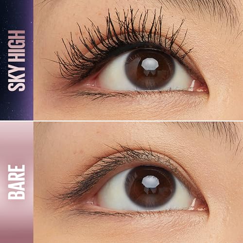 Maybelline Lash Sensational Sky High Washable Mascara Makeup, Volumizing, Lengthening, Defining, Curling, Multiplying, Buildable Formula, Blackest Black, 1 Count - Image 3