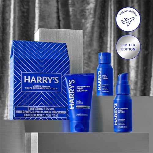 Harry's Limited Edition Holiday Gift Set for Men, Men's Skincare Essentials (2 oz Exfoliating Face Wash, Daily Face Lotion with SPF 15, Hydrating Night Lotion) - Image 5