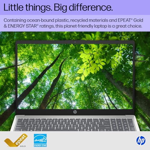 HP 15.6 inch Laptop, HD Touchscreen Display, AMD Ryzen 3 7320U, 8 GB RAM, 128 GB SSD, AMD Radeon Graphics, Windows 11 Home in S Mode, Natural Silver, 15- fc0099nr - Image 6
