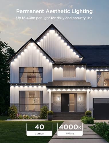 Govee Permanent Outdoor Lights 2, 100ft RGBIC Outdoor Lights with 72 LED Lights, IP67 Waterproof, 100 Scene Modes with 40lm White for Outdoor Decorations, Works with Alexa, Google Assistant, White - Image 7