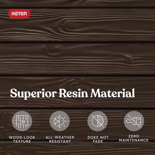 Keter Westwood 150 Gallon Deck Box Organizer, Doubles as 2-Person Bench Seat, Brown – Large Resin Outdoor Storage and Seating with Lockable Lid for Garden, Pool, and Patio - Image 10