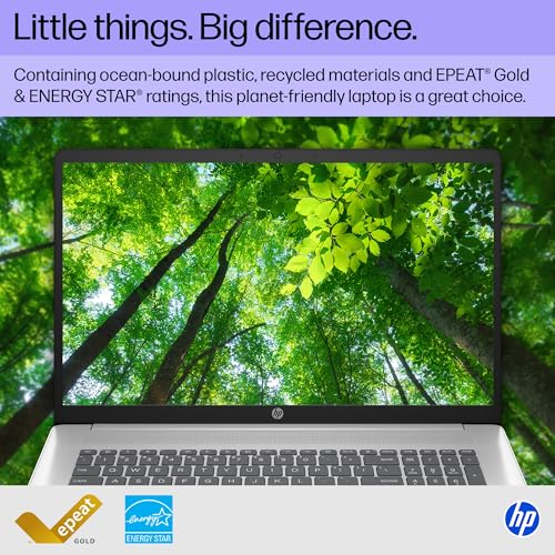 HP 17.3 inch Laptop, FHD Display, Intel Core i5-1334U, 16 GB RAM, 512 GB SSD, Intel Iris Xe Graphics, Windows 11 Home, Natural Silver, 17-cn3399nr - Image 6