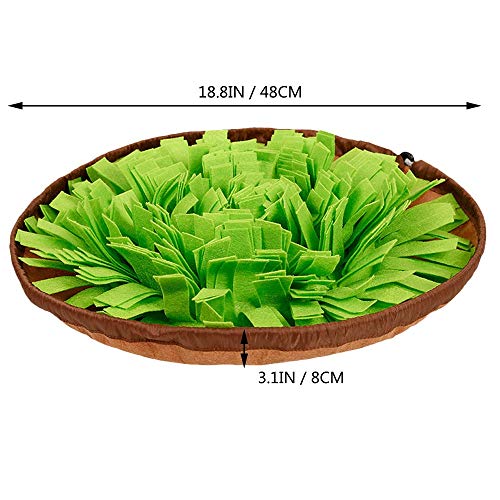 AWOOF Pet Snuffle Mat for Dogs, Interactive Feed Game for Boredom, Encourages Natural Foraging Skills for Cats Dogs Bowl Travel Use, Dog Treat Dispenser Indoor Outdoor Stress Relief - Image 9